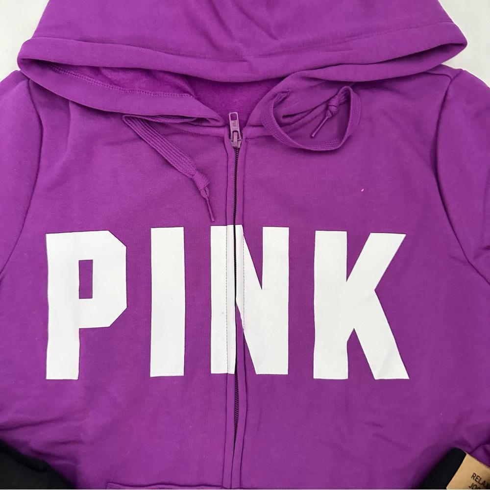 PINK VICTORIA SECRET hoodie and joggers Set - Picture 6 of 7